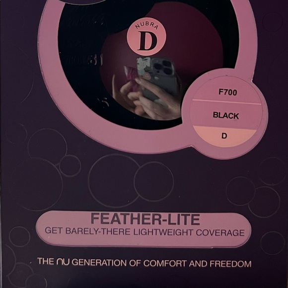 Nubra Feather-lite bra in size D black - Picture 7 of 7